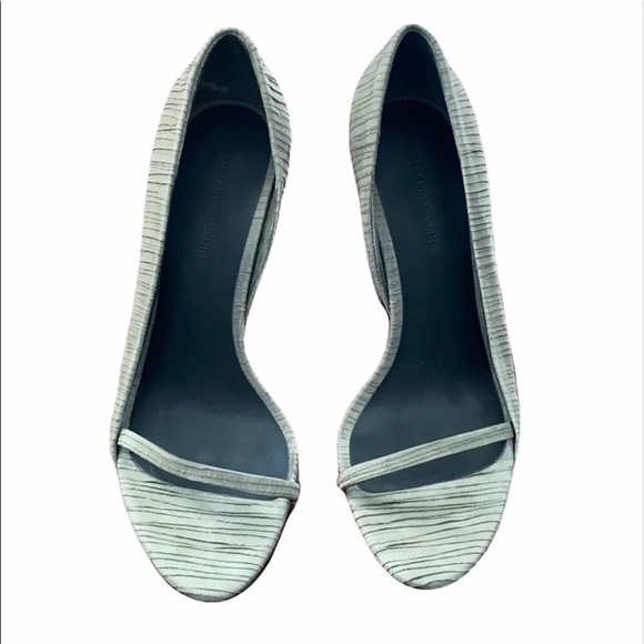 Rare ALEXANDER WANG Tiered Suede D’Orsay Pump Sandal 37 - Picture 2 of 5